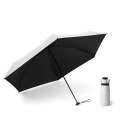 9 Color Smart Single 5 Fold Sunshade UV Umbrella Bullet Shape Small Lady Umbrellas